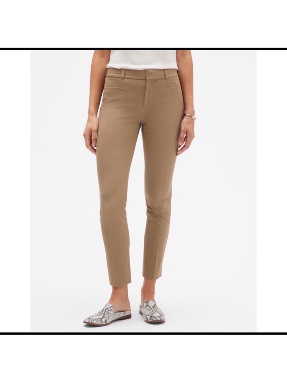 Banana Republic Skinny Sloan Pant - Midrise size 0 tan NWT